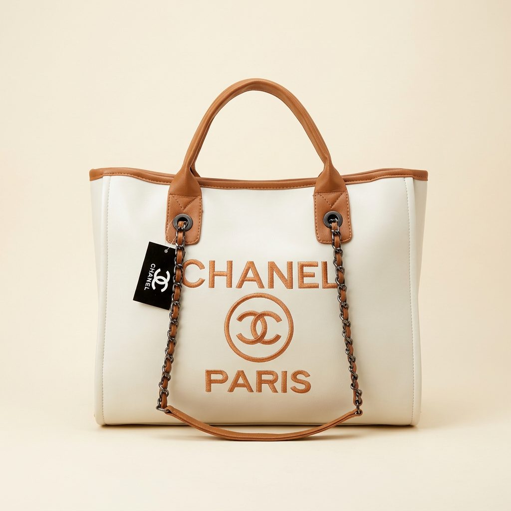 Bolsa Chanel Tote Chanel Paris com Corrente completa